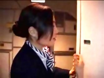 Japanese Stewardess Handjob- Par...