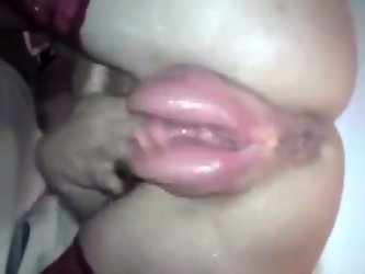This pink and swollen pussy of this...
